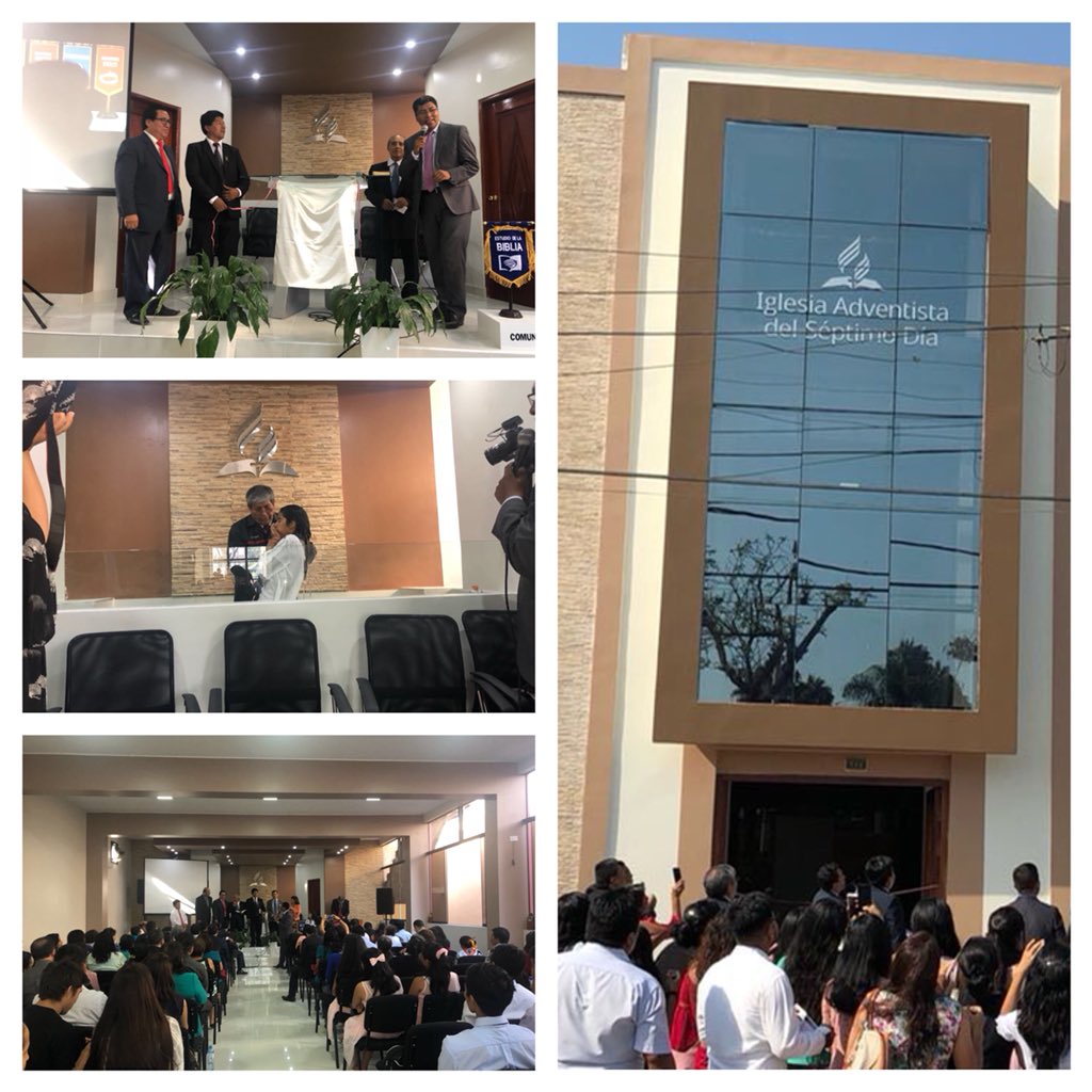 pr_rogermera's tweet photo. Gratitud a Dios, a la iglesia  y a los lideres de la @AdventistasUPN por la inauguración de los templos de Palao y Satélite en la #MiCOP Lima. https://t.co/X5DqyfSBfx