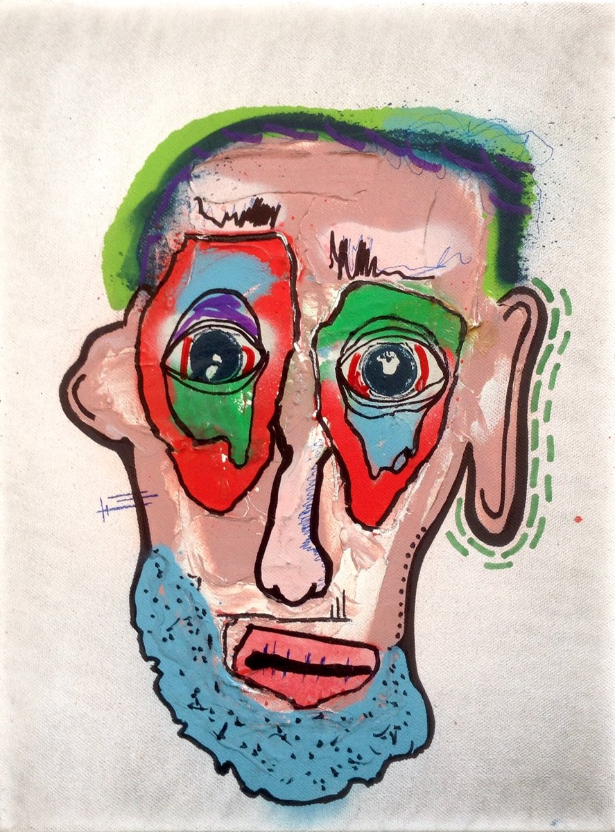 GeBruederOnkel's tweet photo. Serie: Models | Spraylack, Marker auf Leinwand | 30x40 | 2017 https://t.co/LJPazvkxe3