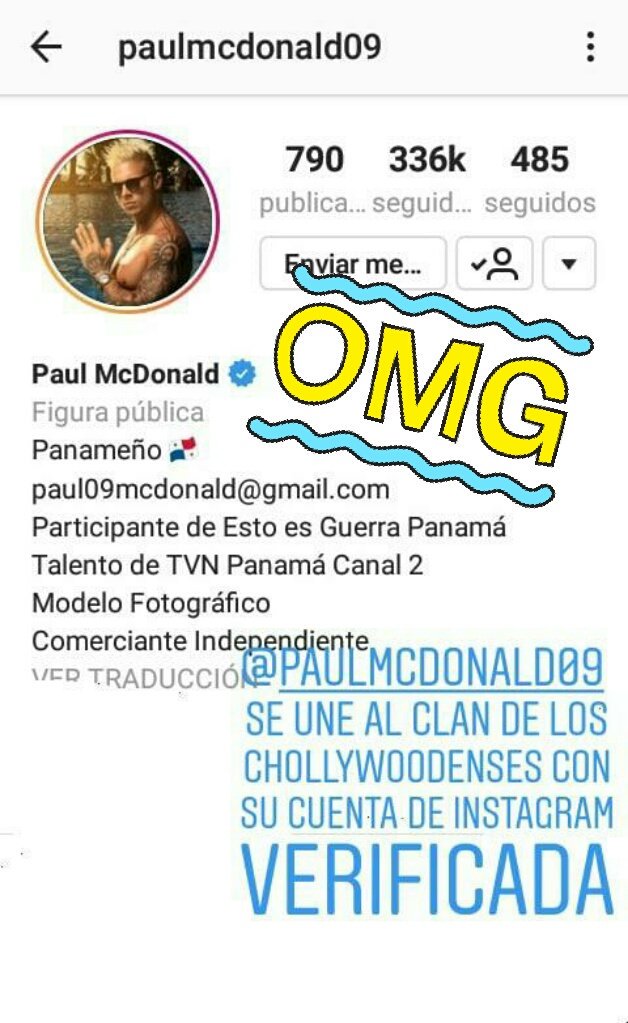 ToxicGuysPA's tweet image. #Sisupieraspa 📍 
#PaulMcDonald se une al clan de los #chollywoodenses que tienen su cuenta de Instagram verificada ☑
