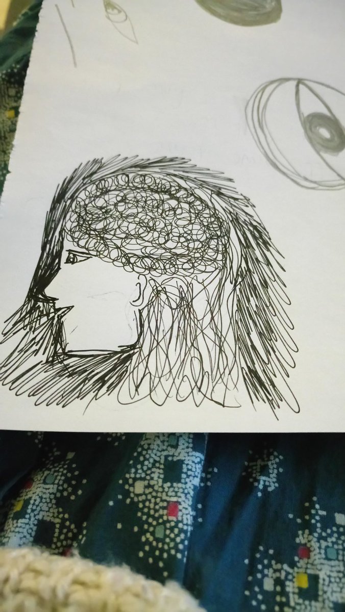 _Tree_Star_'s tweet photo. Tired to draw how anxiety makes me feel #drawingemotions #anxiety https://t.co/dLGSrWfpuG