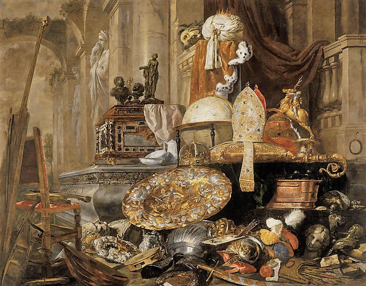 Dominiquepucini's tweet photo. Allégorie des vanités du monde 1663 Pieter #Boel
Musee des Beaux Arts de Lille
Le but de cette nature morte est de présenter au spectateur tous les attributs possibles de la richesse et des plaisirs terrestres. #vanites https://t.co/JETL978B7m