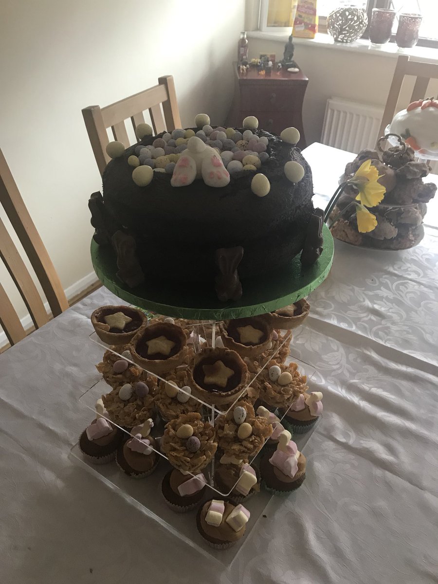 claire_lou09's tweet photo. Fabulous Easter Sunday afternoon tea #family #toomanycakes https://t.co/KO1wubVRwz