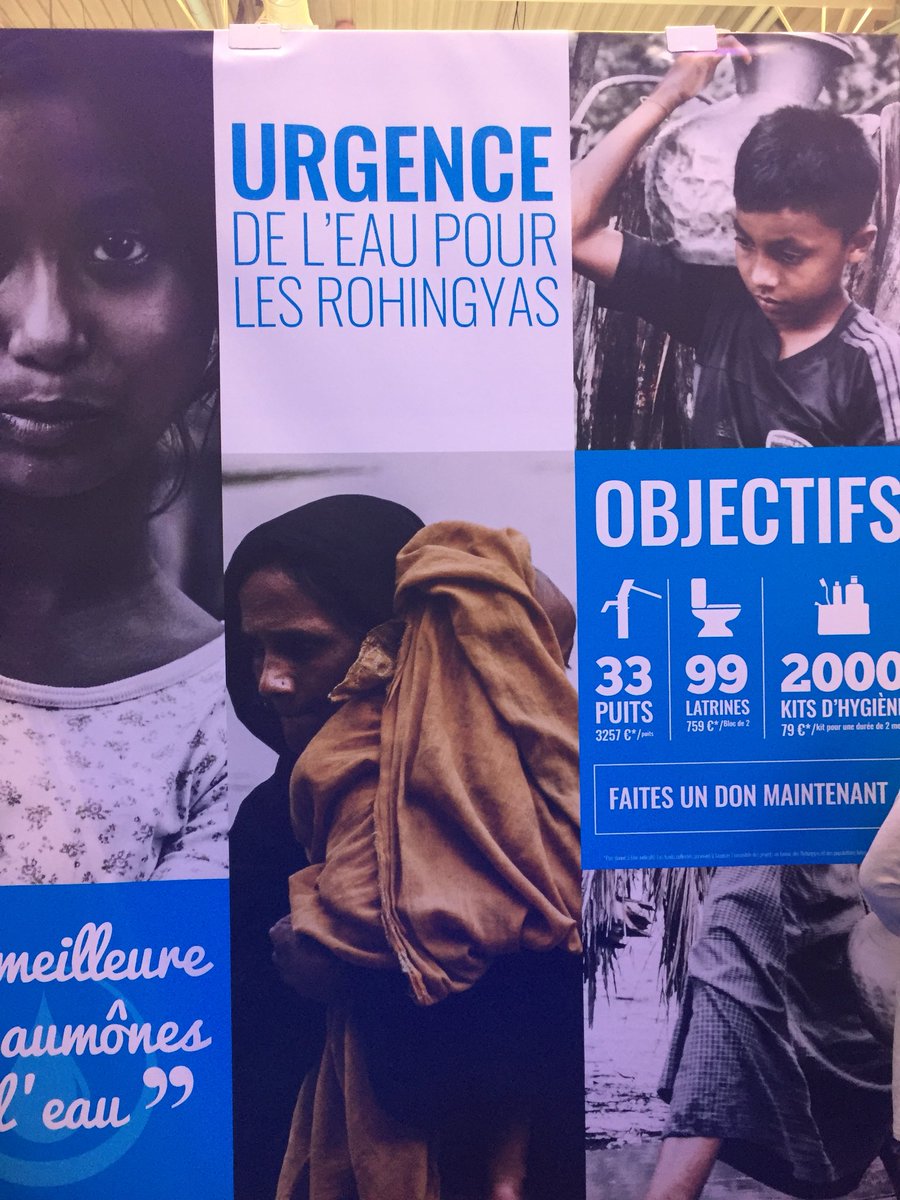 SIF_ONG's tweet photo. #RAMF2018
#Urgence : de l’#eau pour les #Rohingyas !
RDV Hall 2B Allée B pour #agir !
#SoifDeGénérosité💦 https://t.co/cKOB2e6iqk