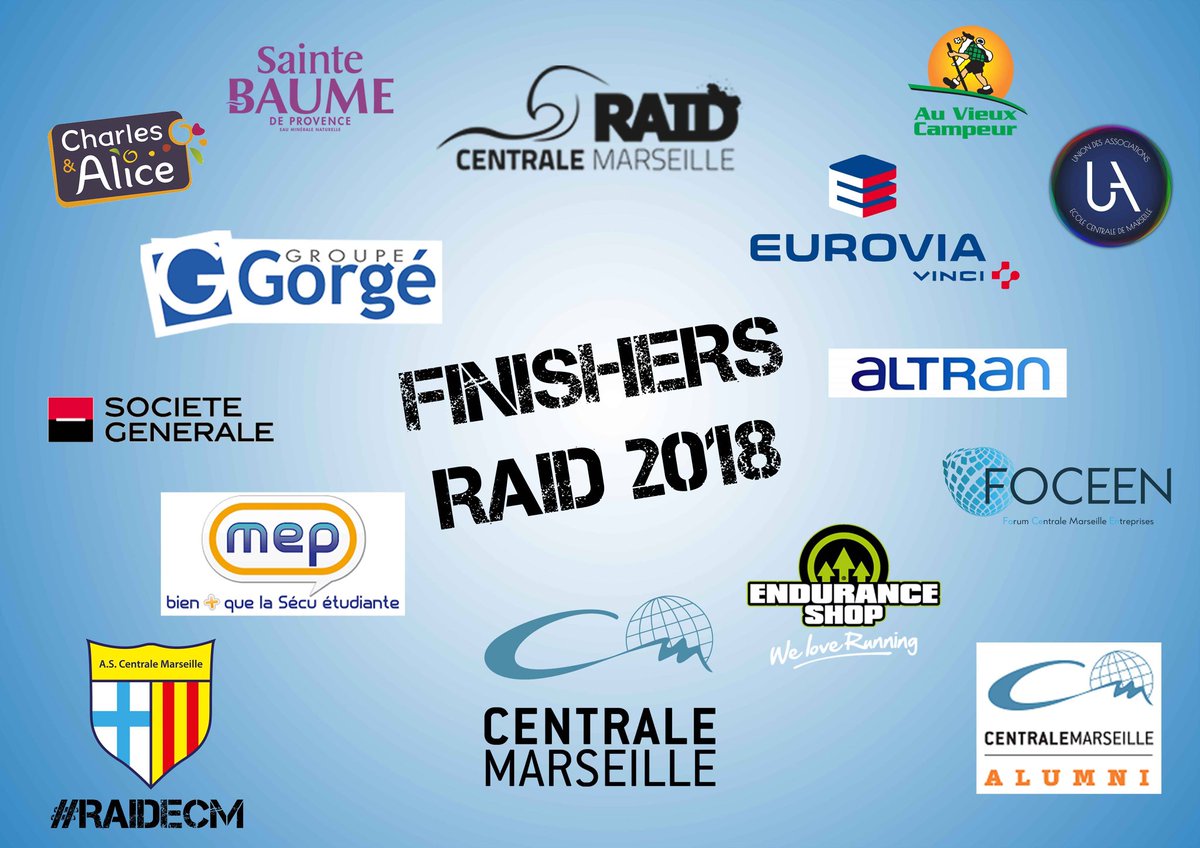 RaidECM's tweet photo. #Félicitations à tous les #finishers & participants de la 5ème édition du #RaidECM !
Merci à tous nos partenaires sans qui cet évènement ne serait pas possible ! En particulier nos partenaires historiques : @Eurovia_Group - @GroupeGorge - @Aiecm - @LaMEP_officiel https://t.co/1wors3ONon