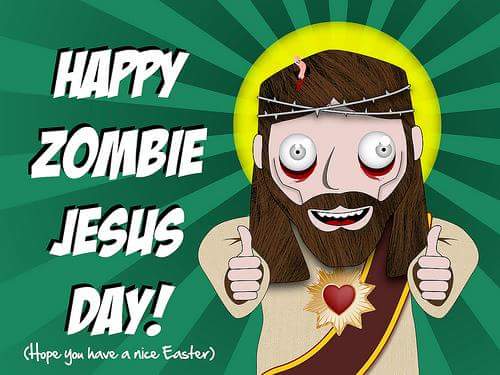 amalthea1980's tweet photo. Happy #ZombieJesusDay to one and all! Enjoy that chocolate! 👍😎🐣🐇🥚 https://t.co/2DwcmCwMGw