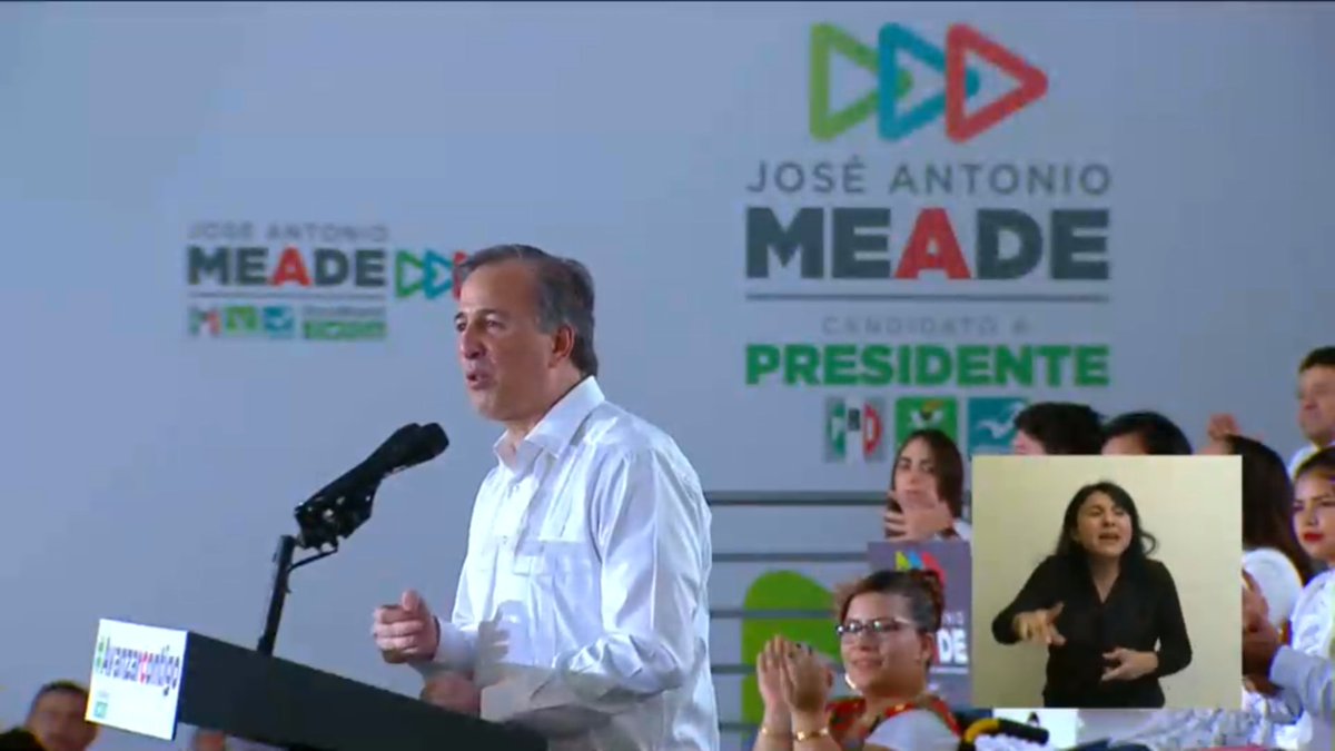 ExpPolitica's tweet photo. “Me comprometo a sacar a la corrupción y a los corruptos de nuestras vidas. Seré implacable para combatir la corrupción”.- #Meade 

#Elecciones2018 #EleccionesMéxico https://t.co/AyiS1RNFUt