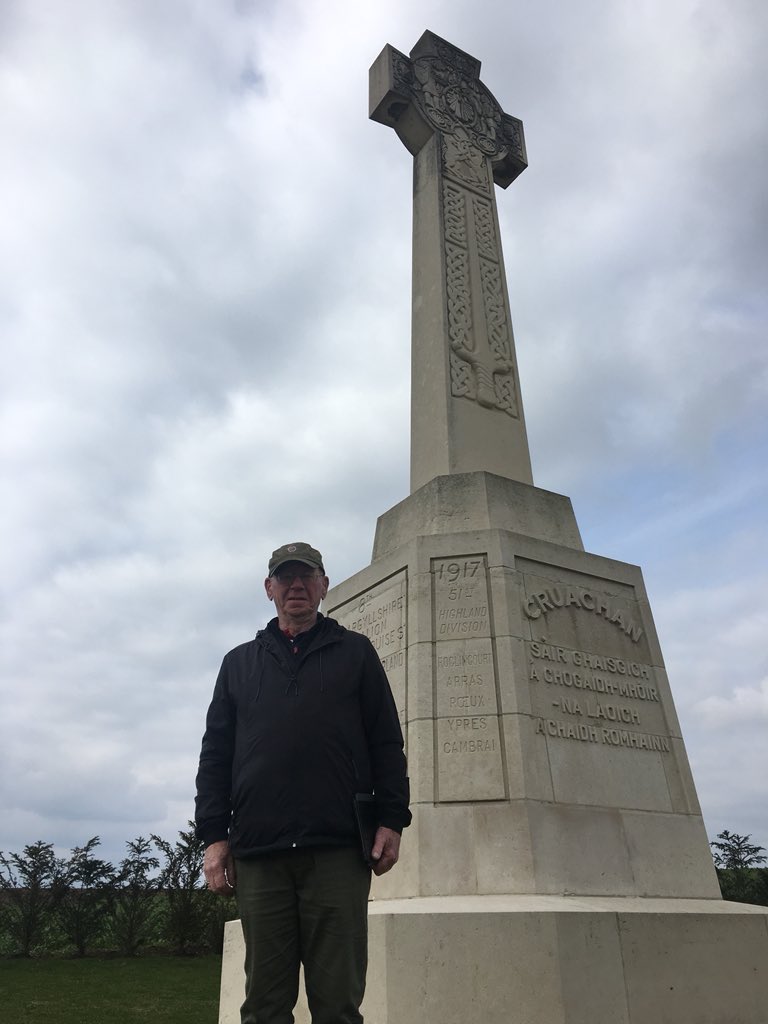 Sheffield_Steel's tweet photo. A former member of the Argyll and Sutherland Highlanders at their Memorial Beaumont Hamel.@LegerHolidays #pride #51HD https://t.co/m88x1vnBwd