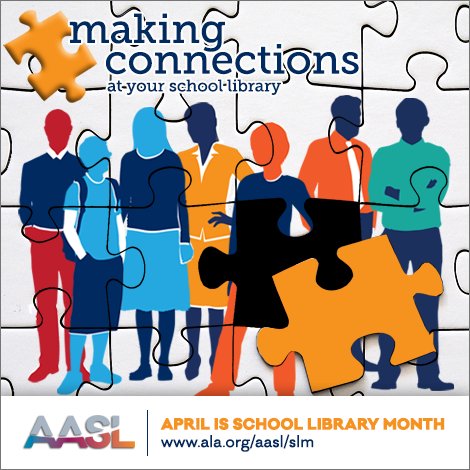 School librarians empower students to think, create, share and grow. Learn more about why school libraries matter. April is School Library Month! standards.aasl.org/parents/ 
#AASLslm