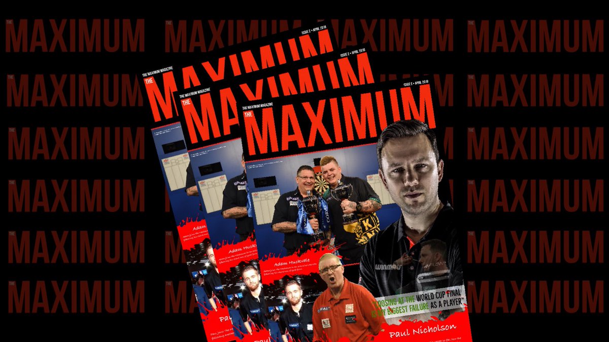 bhdarts's tweet photo. READ | The second issue of The Maximum magazine is now available to read free of charge. This months issue features interviews with Paul Hogan, Paul Nicholson and Challenge Tour competitor Adam Huckvale.
➡️ https://t.co/kXYrewSBT6
#TheMaximum #Darts #PDC #BDO #LoveTheDarts https://t.co/6xAWktoqCy