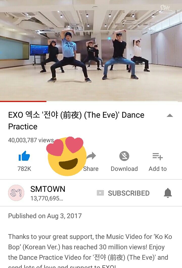 exol_pakistan7's tweet photo. Congrats EXOLβ€ππ (THE EVE dance practice videoππ) surpass 40M views on YouTube ππππ
Fighting EXOLπͺπͺπͺ
Let's work harderπππ
@weareoneEXO #EXO #EXOL #PAKEXOL #CBXSoon https://t.co/M2tsdWCtEw