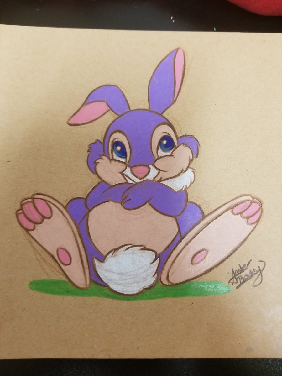 Happy Easter Everyone! #easter #happyeaster #bunny #rabbit #easterbunny #easterrabbit #thumper #bambi #disney #disneyfanart #disneyart #disneysketch #sketch #doodle #quicksketch #quickdoodle #fanart #freelance #freelanceartist  #illustrator #amber #amberbouley #amberbouleyart