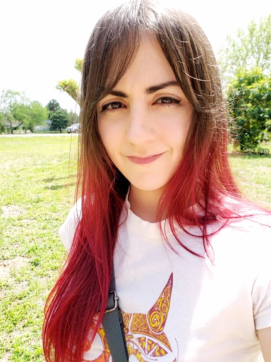 NyuuMew's tweet photo. I always enjoy the first day of retouched hair color (I also think I look pretty good with a 'stache 😉). https://t.co/0n3gAMvcWE