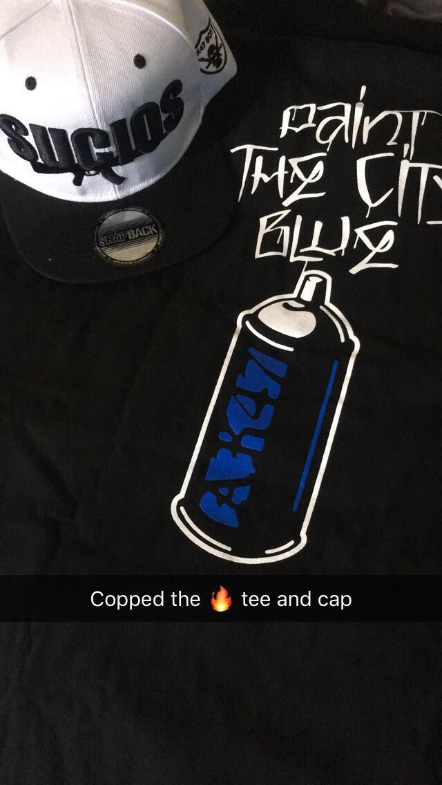 Know I had to cop some more🔥 @kinglilg #paintthecityblue #snapchat youngleyva21 💰♠️