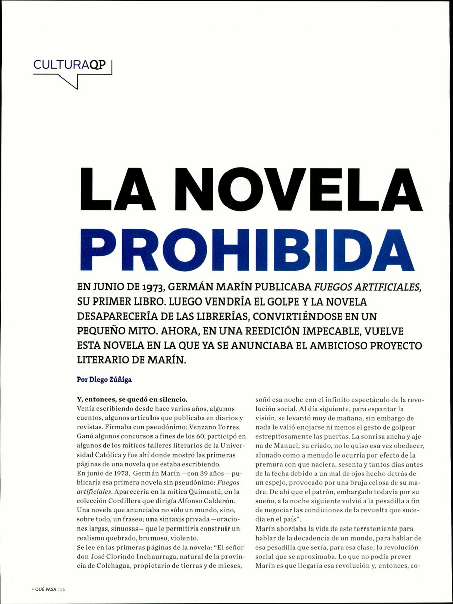 La_Komuna's tweet photo. Sobre Fuegos artificiales, de Germán Marín #Lecturasediciones
https://t.co/K1AK5EaHTy
@revistaQP https://t.co/4ZQqh98nIU