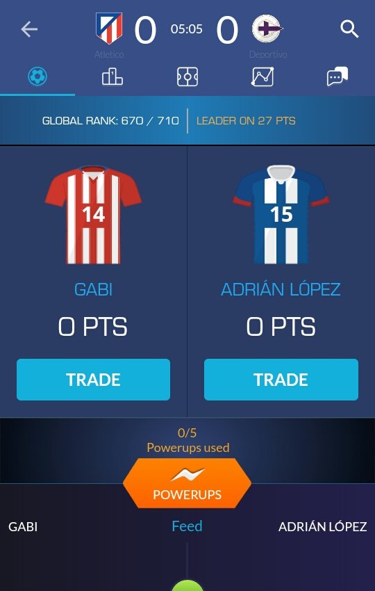 I just drafted Gabi &amp; Adrián López on @UltimateFanLive for #Atleti v #depor