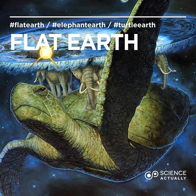 EarthArchivesHQ's tweet image. Happy Flat Earth Day! 
Don't go too close to the edge - if you can make it past the secret armed guards from the U.N. - unless you want to see the giant space turtle under four huge elephants. #flatearth #spaceturtle