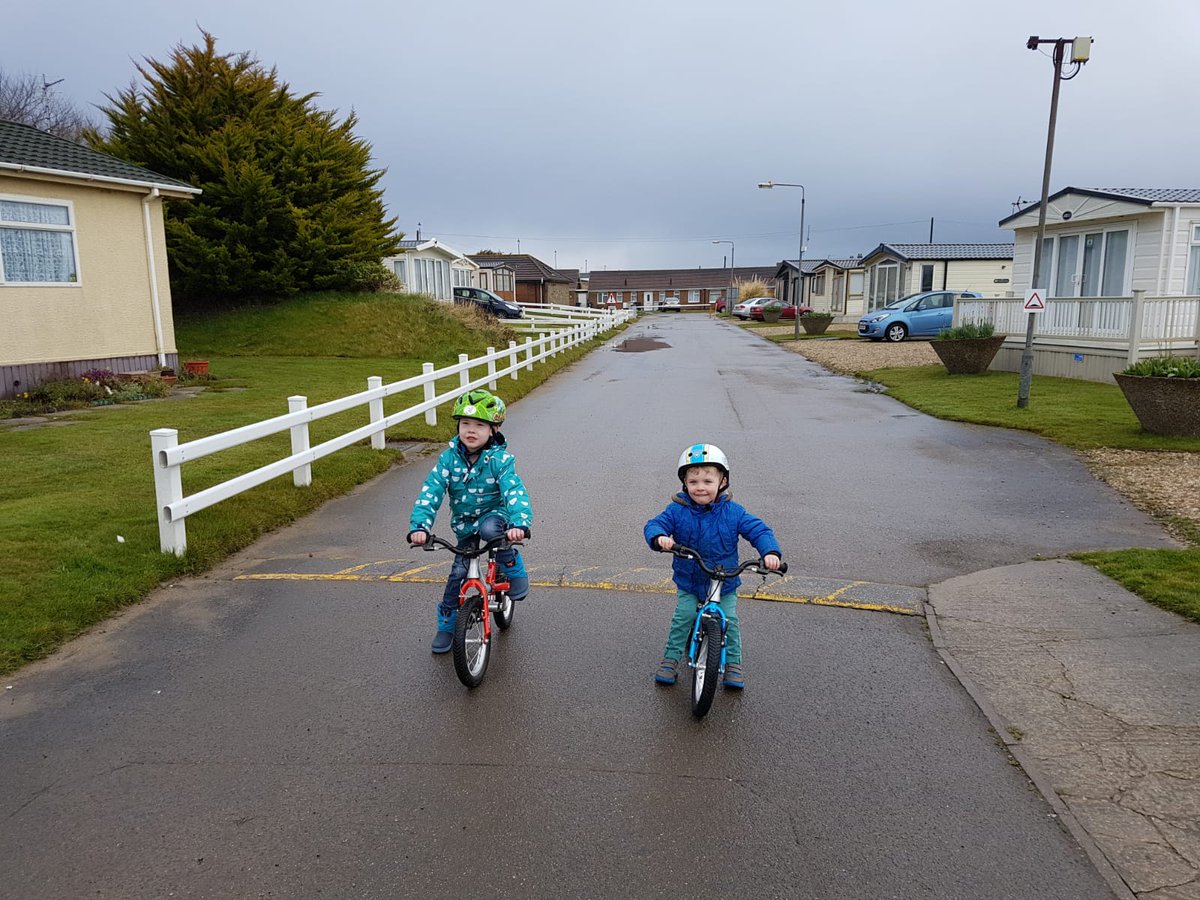 Nickybuckle's tweet photo. @LittleBigBikes My boys on their matching littlebigbikes on a very damp Easter weekend! Love these bikes! https://t.co/dcTV63oN3q