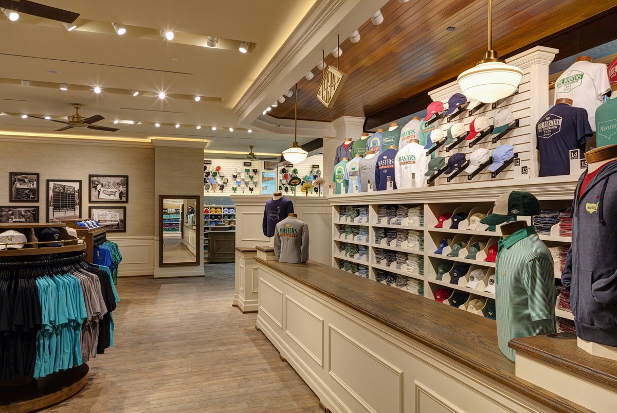 JohnHartWJBF's tweet photo. On the eve of #TheMasters we got our first look at Augusta National's new golf shop during the Drive, Chip and Putt event. It sits on the site of the former shop but has twice the floor space. (Photos courtesy: Augusta National Golf Club) https://t.co/eiNbNVvjdt