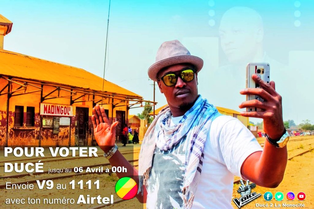 DonNeexo's tweet photo. #ChezMoiAuCongo : Jusqu'au 6 Avril à minuit, vote pour @DNonosite en envoyant "V9" au 1111 à 100FCFA avec ton #Airtel . #Nonocité #MwanaMboka #Team242  #TheVoiceAfrique https://t.co/D9z5XKnClI