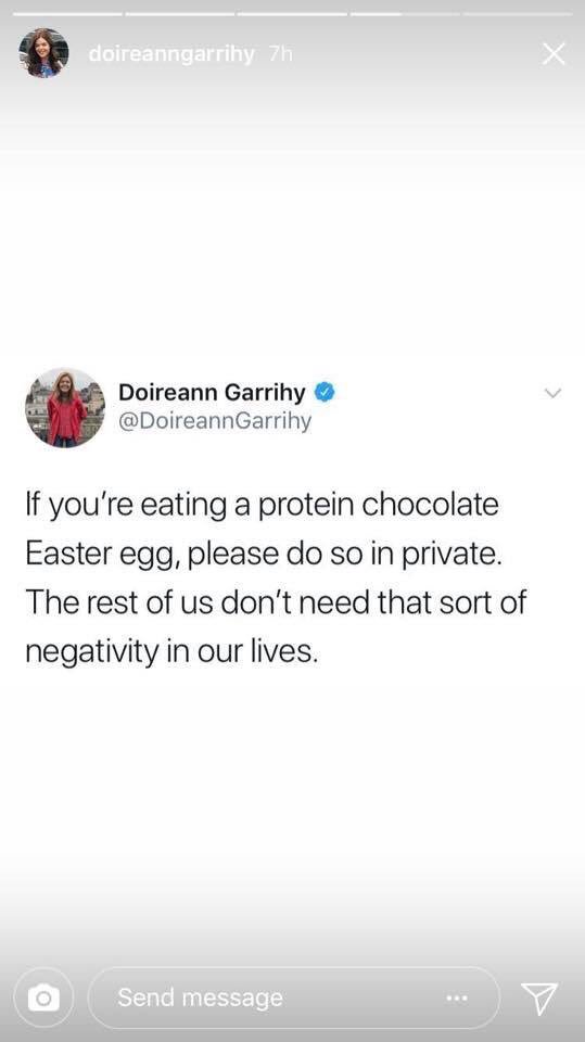 AllieBirchRD's tweet image. Worth a share 🙊 #DoItProperly #Easter #AllTheChocolate