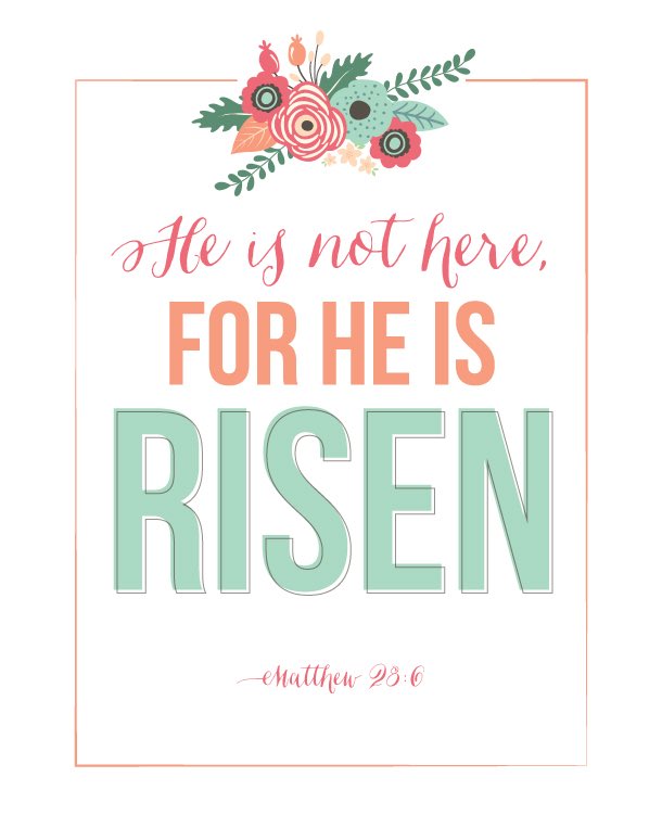 What a blessing it is to have hope and peace in Jesus not just on Easter but every single day!
