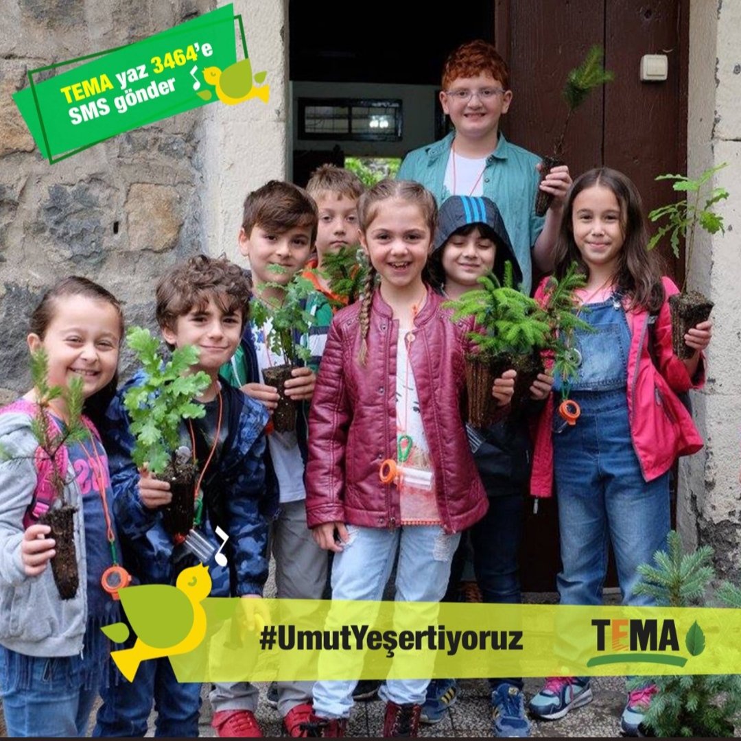 Çocuklar doğa konusunda bilinçlendikçe, onu seven ve koruyan gelecek kuşaklar yetişecek demektir...
🌿🦏🌾🐆🌸🐝🌻🐜🌱 🐼

Doğasever nesiller için #umutyeşertiyoruz
<a href="/temavakfi/">TEMA Vakfı</a>

TEMA yaz 3464'e SMS gönder...💚 Elde edilen tüm gelir çocukların doğa eğitimlerinde kullanılacak.🌱