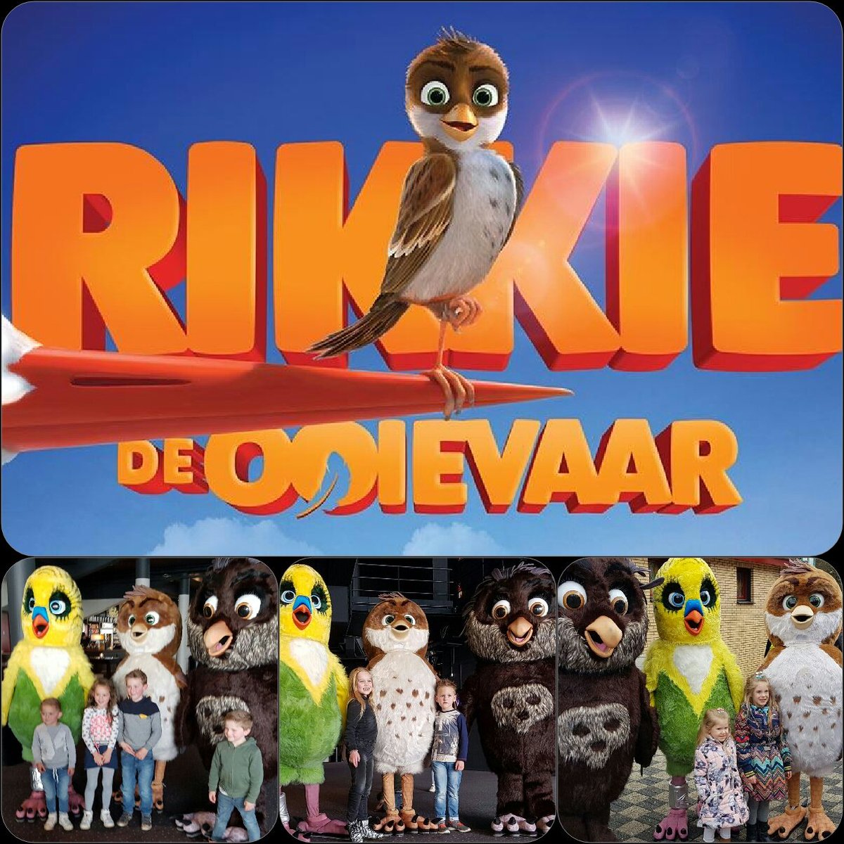 Kidshelden's tweet image. Filmpromotie gedaan voor Rikkie de Ooievaar voor @Just4KidsNL
