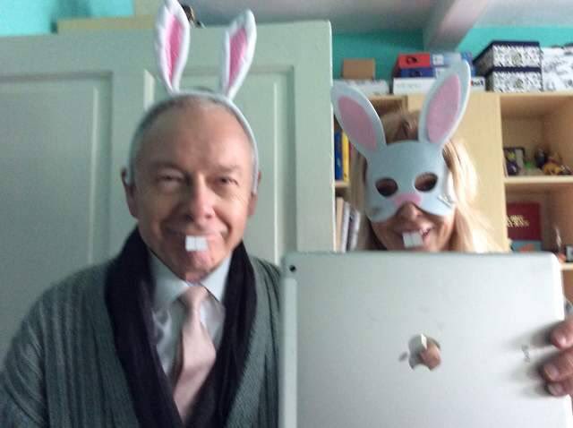 dark_shark's tweet photo. Happy Easter from Robert Fripp and Toyah Wilcox! #KingCrimson https://t.co/j2LuTVy6Ww
