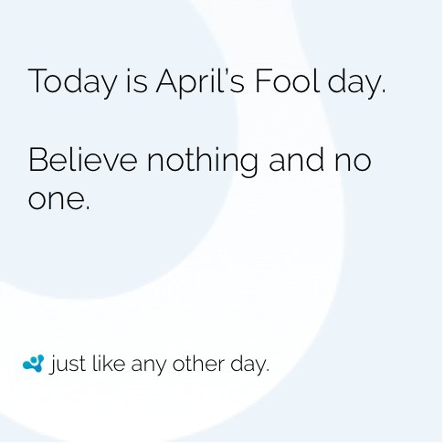 jointoken's tweet image. Don't be a #fool this #AprilFools. Never disclose your personal information to anyone or any store online. #JoinToken #FraudSucks