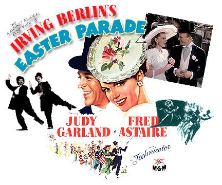 JudyGarlandTCM's tweet photo. Happy Easter everyone! 🐰 Here’s a little behind the scenes of Judy and Fred’s ragtime songs from “Easter Parade” in 1948! https://t.co/aYKgMCKqXj