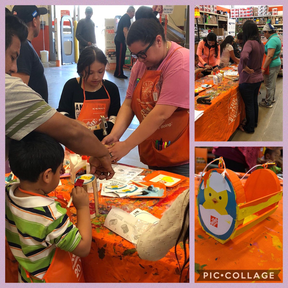 Gallegos_Ashlie's tweet photo. Turlock held a special kids work shop for our future customers that accompanied their parents to THD 1001 today 🐣 #hdpride1001 #GivingBack #WeLoveTurlock https://t.co/iNS7j4DUVB