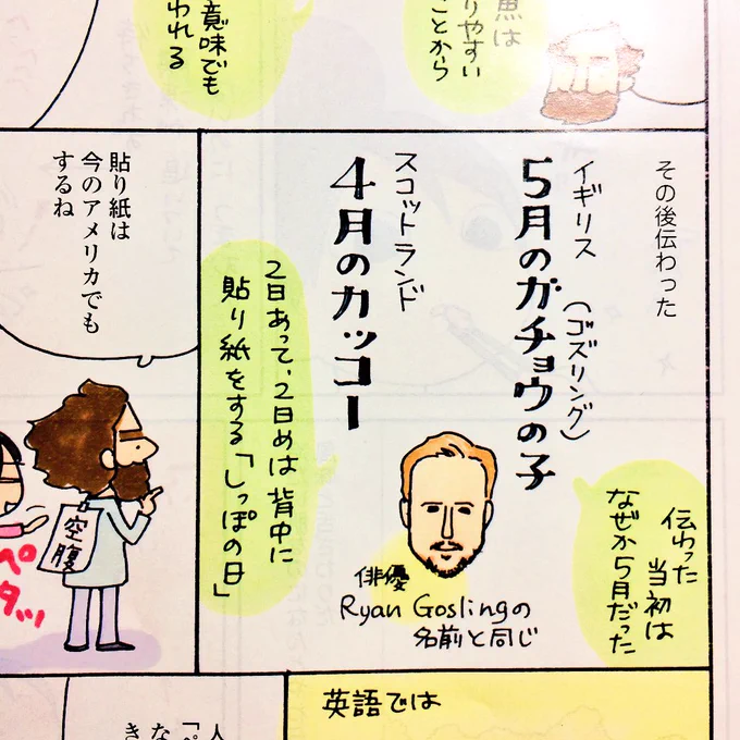 各国でのエイプリルフールの言い方を調べてたら出てきた、Ryan Gosling氏のGosling=ガチョウの子だった。意識してる人は多くないようだけど。 