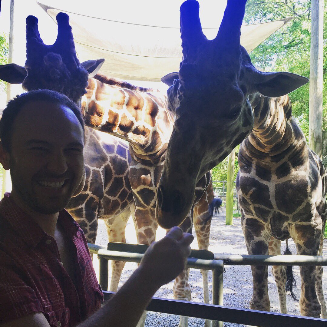 Spent a much needed day relaxing at our neighborhood zoo. Couldn’t find any chicks to pose with so a jaguar and giraffe will have to do. Happy Easter! 🐣 

.
.
.
#easterholidays #zootopia #sundayspecial #indiefolk #indiefolkmusic #indiefolkpop #indiefolkrock