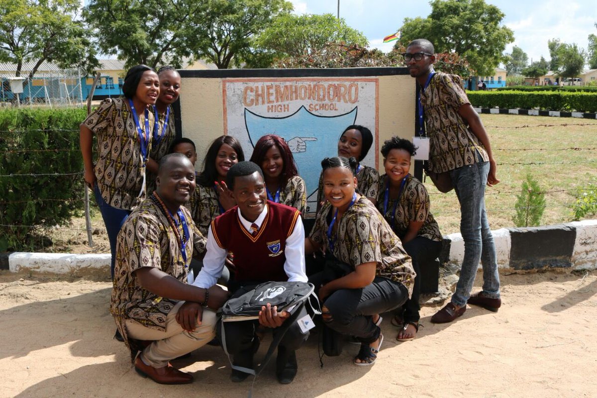 TryAfric's tweet photo. During their 2018 Zim Tour in March, Try Africa visited a friend at Chemhondoro High School in Musami,Murehwa with a number of gifts. #Zim_Tour_2018 “We are called to put a smile 😃😃 on people’s faces.” @EdmoreZhakie @hchiranda @MohubaKgalema @ULvarsity @RadioTurf https://t.co/FYMbSUI3Y1