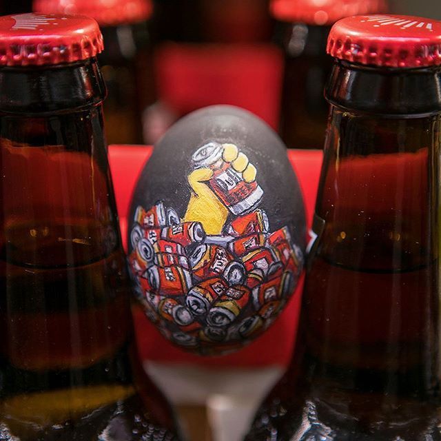 Least year’s Simpson’s duff cans egg. 🥚🎨🍺 #duffbeer #easteregghunt #paintedeggs #simpsons ift.tt/2pY60wp
