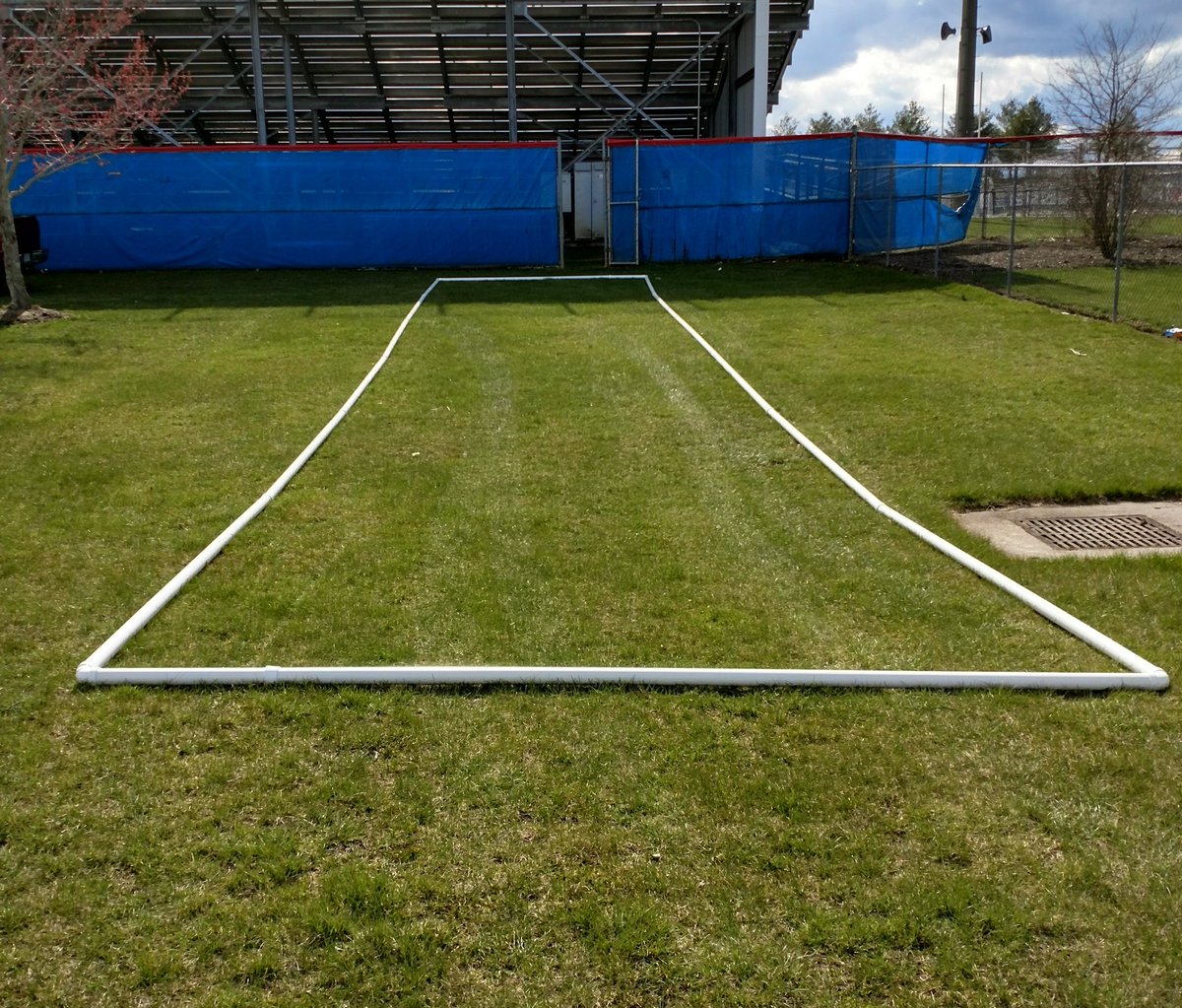 DeputyCLMeyer's tweet image. Here is the portable Bocce Ball court.  The court is 12ft by 60 ft. and will be used on the stadium turf.  We will have 2 permanent courts located out by the softball fields.These courts will be used primarily for Special Olympics but others in the community can use them also.