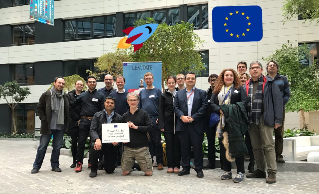 LevitateProj's tweet photo. Successful project review meeting for year 1 is now completed. Thanks to the reviewers for the amazing feedback #h2020 #levitate #fet_open #teamwork #innovation #ultrasound #haptics 👍🏼🎉 https://t.co/DJg4nMh84R