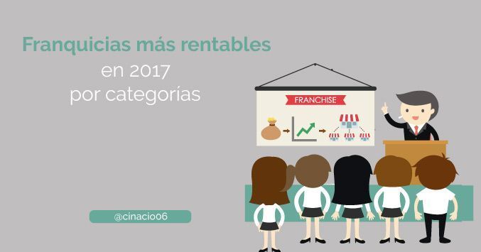 SocialMediaMTK's tweet image. ✅ Top de las #FRANQUICIAS MÁS RENTABLES en 2017 por categorías buff.ly/2HFZKRM  via @cinacio06  #Franchising