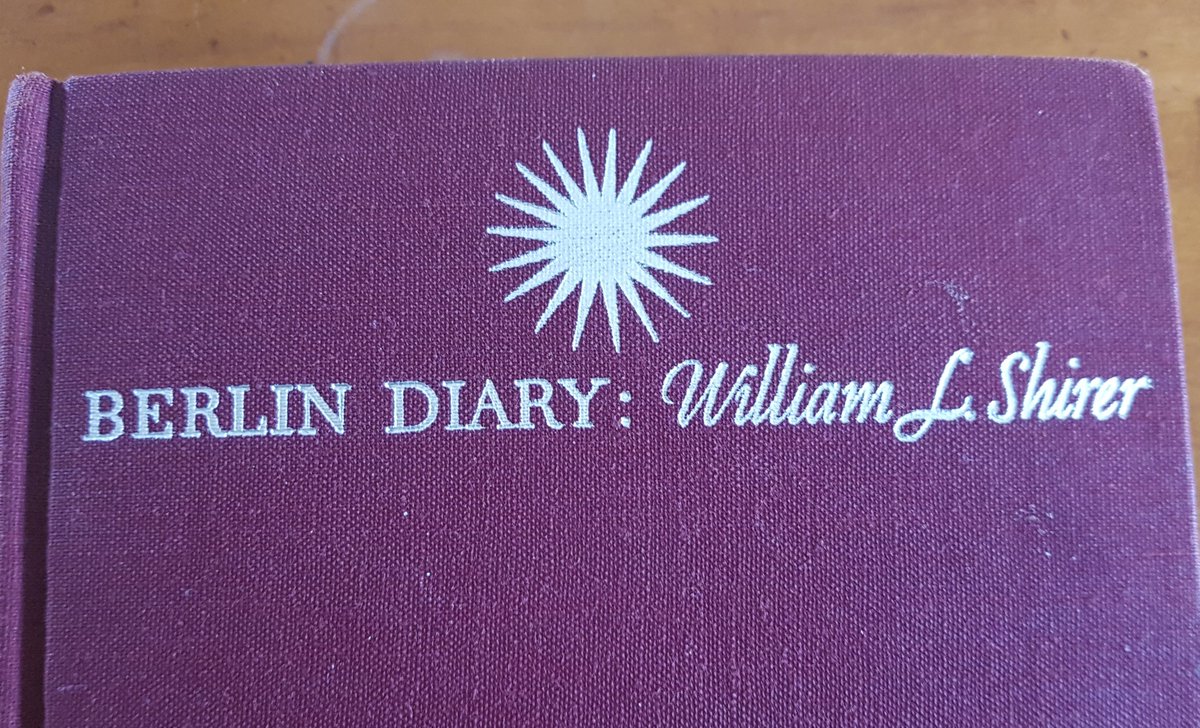 PFLegge's tweet photo. A regular reread for me. One of the best first hand accounts of the awful years 1934-41. Big Lies, fake news, maskirovska, it seems there is nothing new under the sun. 
#pfreads
#williamshirer
#history
#journalism
#hitler
#thethirdreich
#lessonslearned
#importantbook
#ww2 https://t.co/h0ZqlGoURU