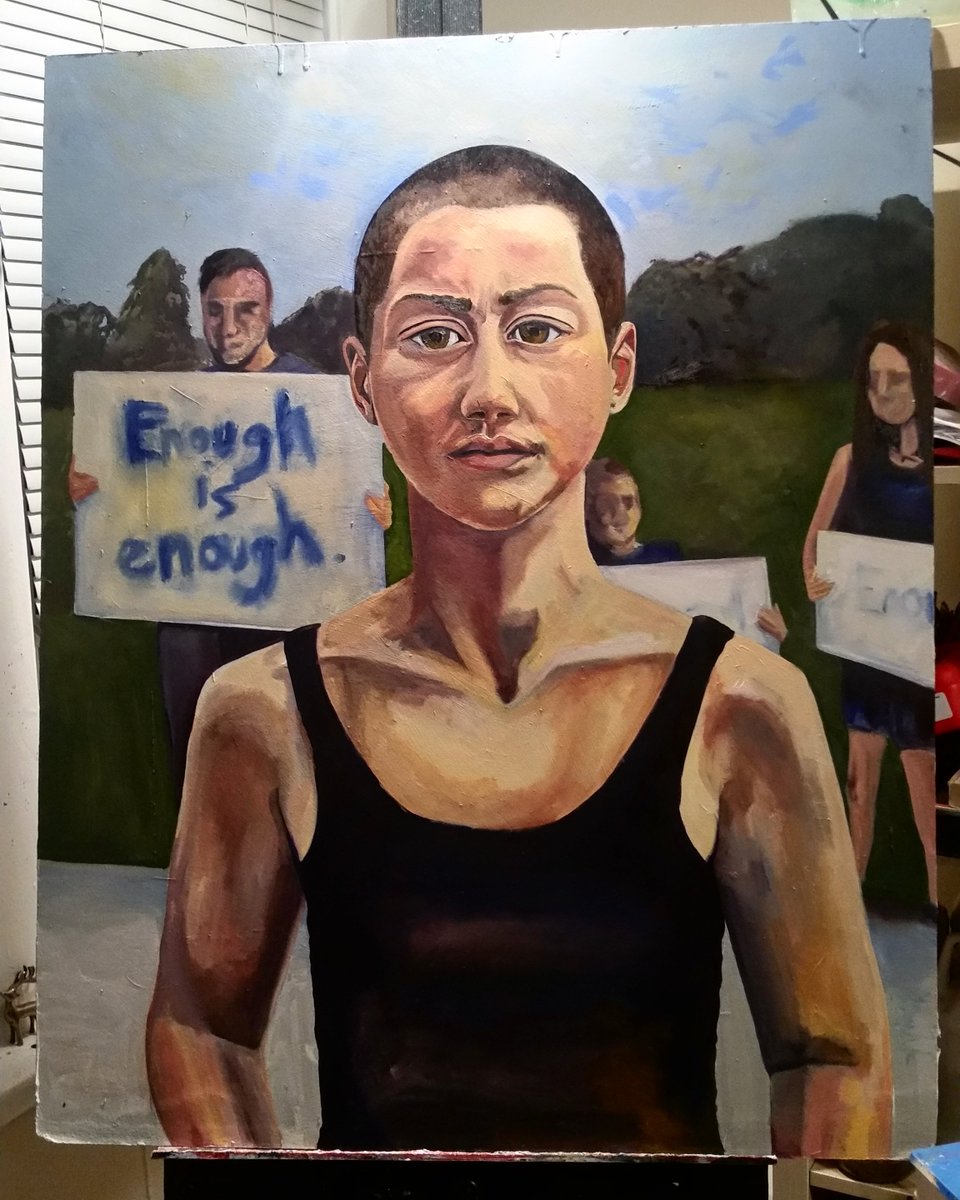 AleciaExists's tweet photo. @Emma4Change I painted you, check it out..
#EmmaGonzales #Emma4Change https://t.co/Ai9JGurp04