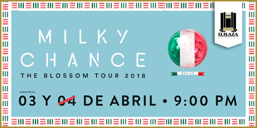 FestJumpers's tweet photo. ¡#REGALOOOOOOOOS! 🎁🎉😎👇🏻
Estamos regalando pases dobles para #MilkyChance en el @El_Plaza_.
#LaMúsicaTeHaceVolar @Aeromexico
Da RT a este Tweet para participar y acá la dinámica ⬇️⬇️
https://t.co/72BtBh1hJx https://t.co/MOJD3MQOc1