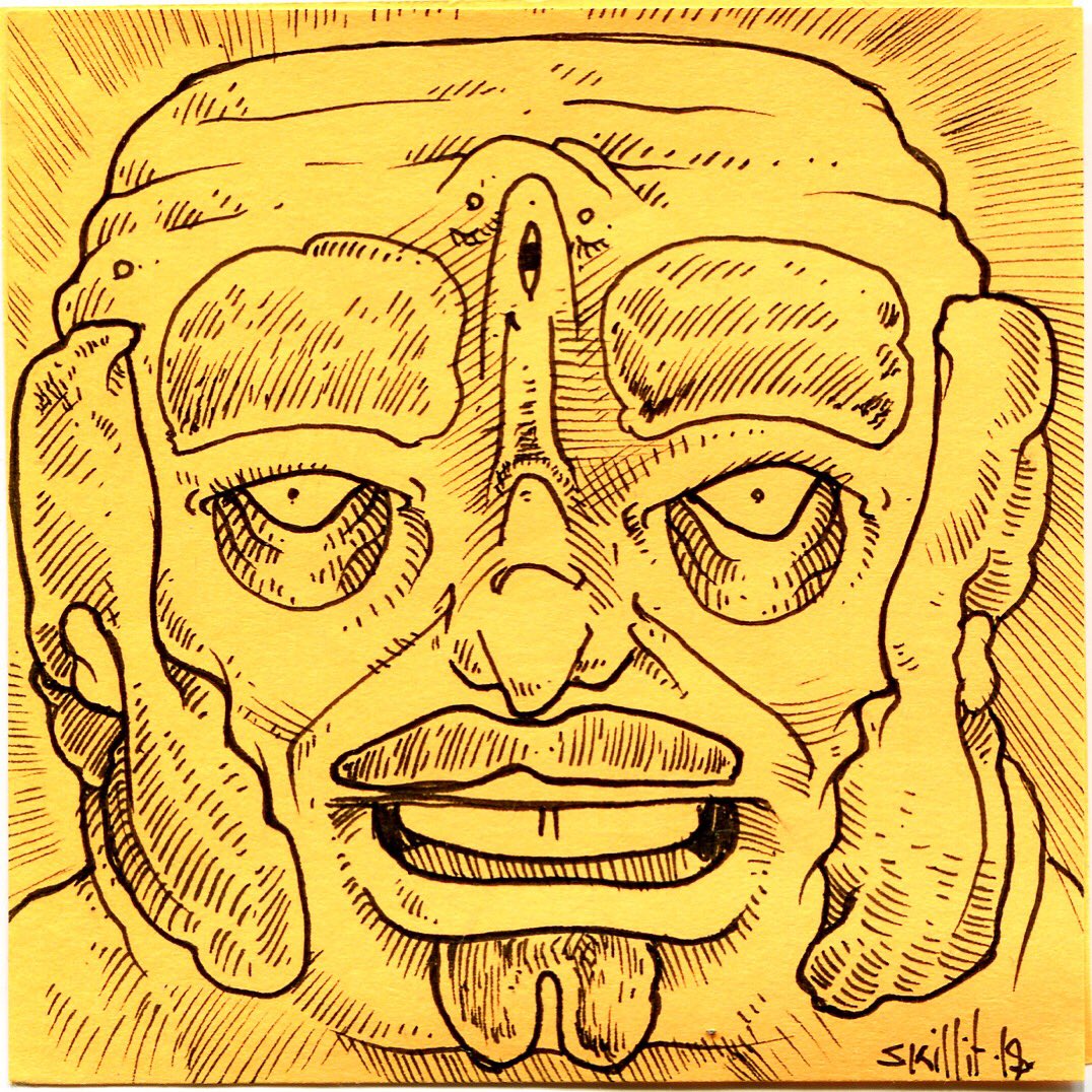 SkillitArt's tweet photo. 333 • #illustrator #artwork #illo #doodle #sketching #arting #drawing #lowbrow #weirdo #pens #markers #nopencils #postitnotes #micron #microns #prismacolors #marker #illustration #illustrator #algorithm #instagramartist #guyss #lowbrowart #artseries #series #postit #postitart https://t.co/zOaP4wKhOU