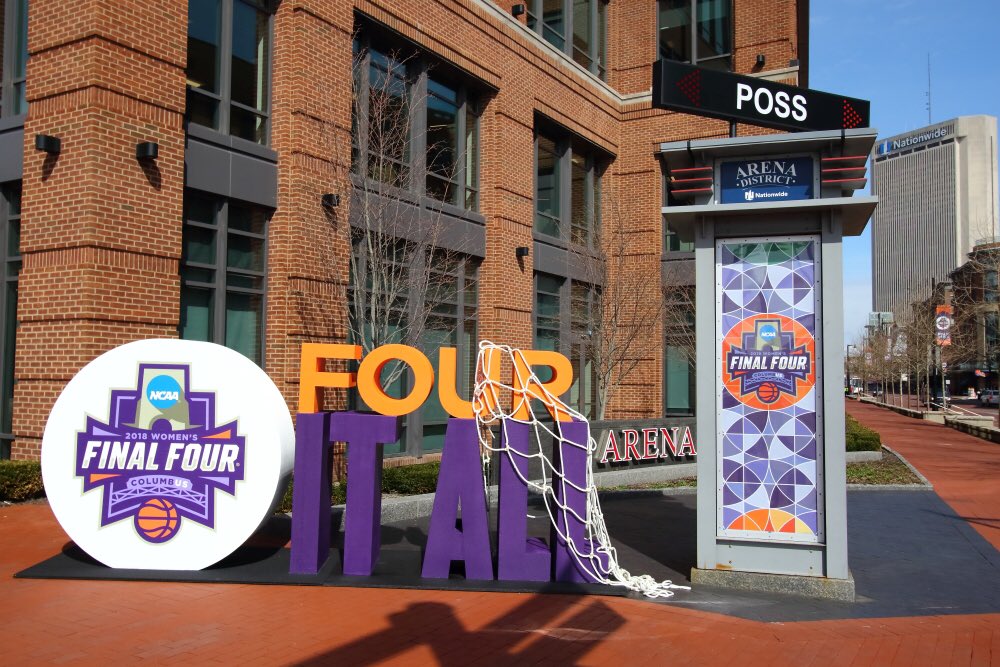 ArenaDistrict's tweet photo. A fantastic weekend welcoming @ncaawbb fans &amp; athletes to Columbus! #WFinalFour #FourUS 👏🏼 https://t.co/cvmmhxXuqQ