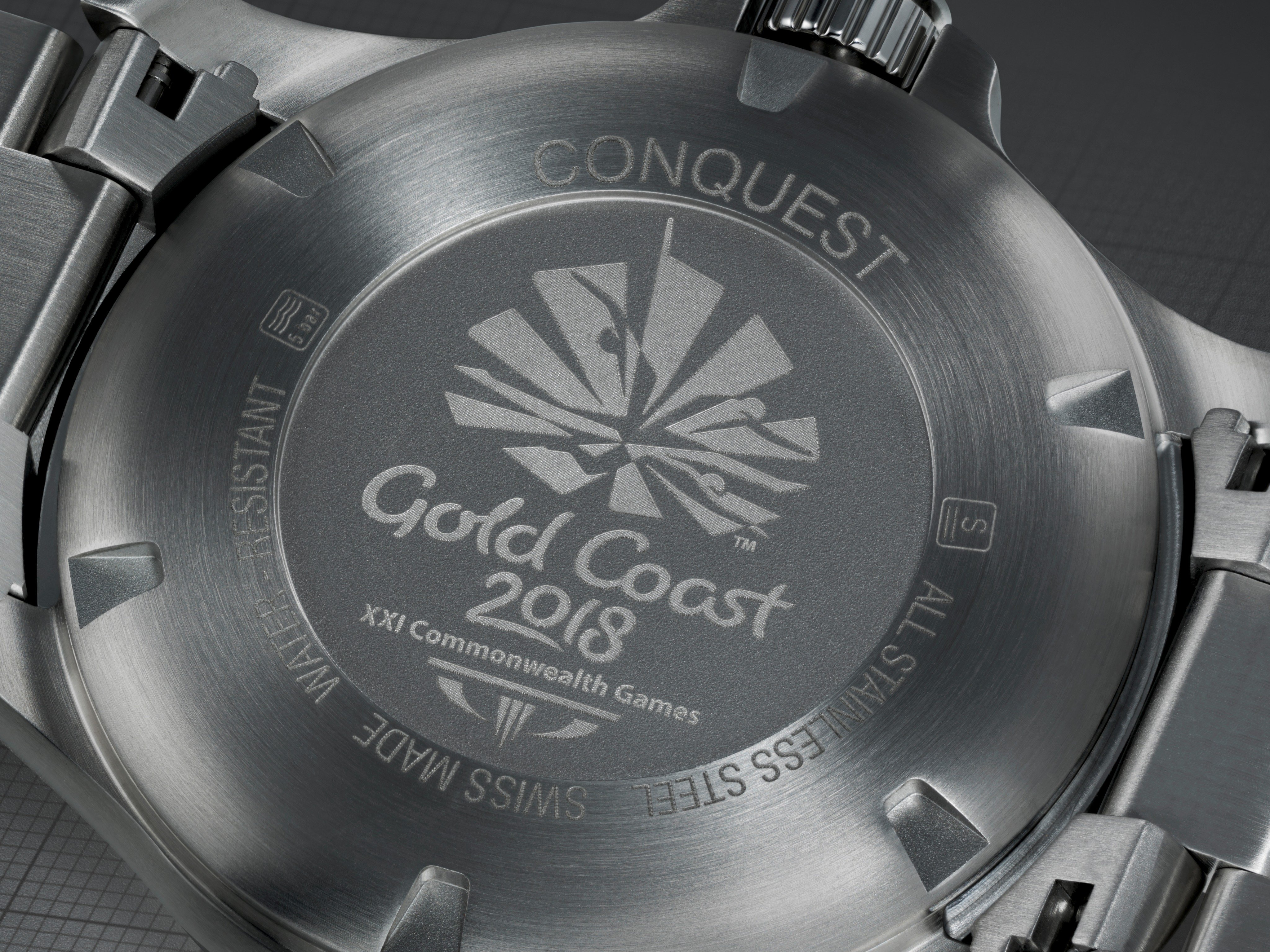 Longines Watch Co. on X The caseback of this special edition of the Conquest V.H.P. displays an engraving of the Gold Coast 2018 Commonwealth Games logo. ConquestVHP LonginesMomentKeeper EleganceisanA...