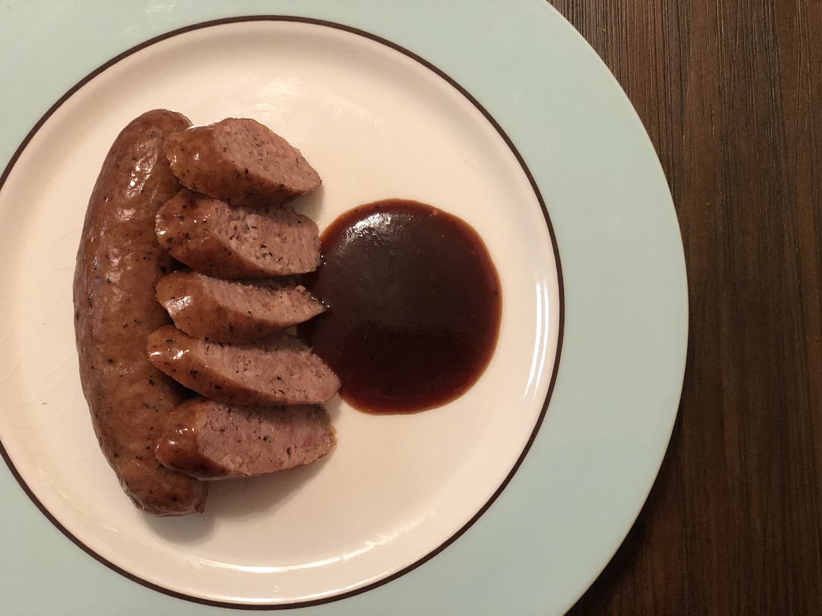 Veterans_Q's tweet photo. These @MikeskaBrands sausages are legit. They taste great by themselves and taste AWESOME with Veterans Q Sweet Heat Barbecue Sauce. I smoked these tonight on the @PitBarrelCooker.
#VeteransQ #PBC #MikeskaBrand #WinningWithWichita https://t.co/U6Hx1Yc826