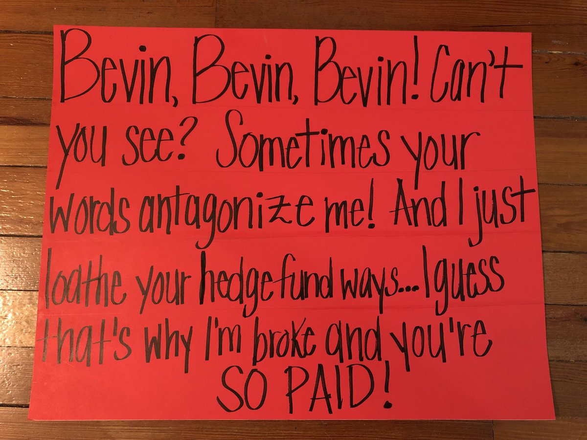 jacquelineforky's tweet photo. My sign for the rally tomorrow! 😂
(I realize there’s a select age group that will get this so...retired teachers, this is a play on the words from a rap song called Hypnotize by Biggie Small’s 😂) https://t.co/9iyfbkMU8a