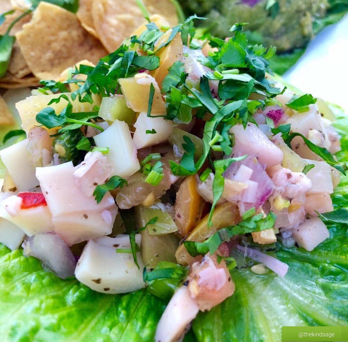 letfishlive's tweet image. #Fishfree hearts of palm ceviche by @thekindsage. 💚 #veganseafood #fisharefriendsnotfood
