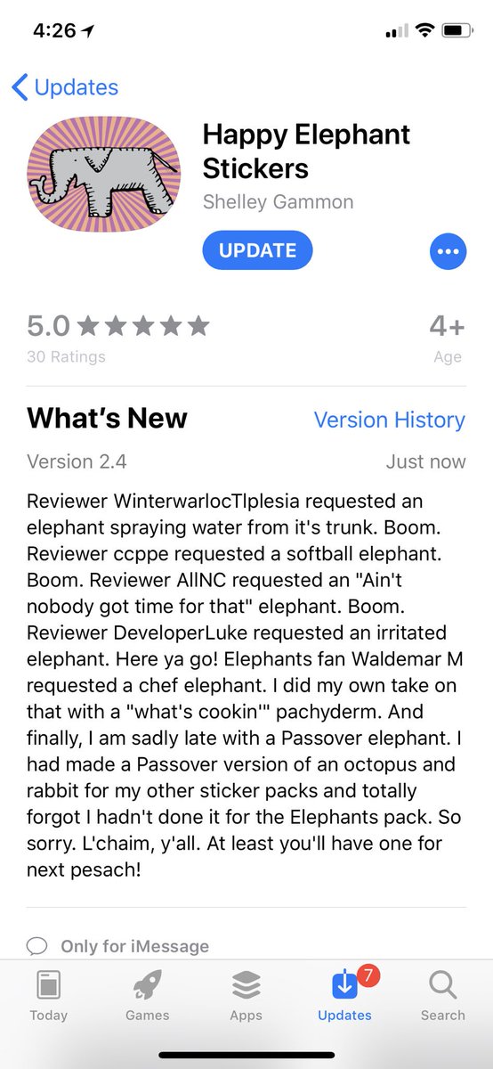 Happy Elephant Stickers tweet media