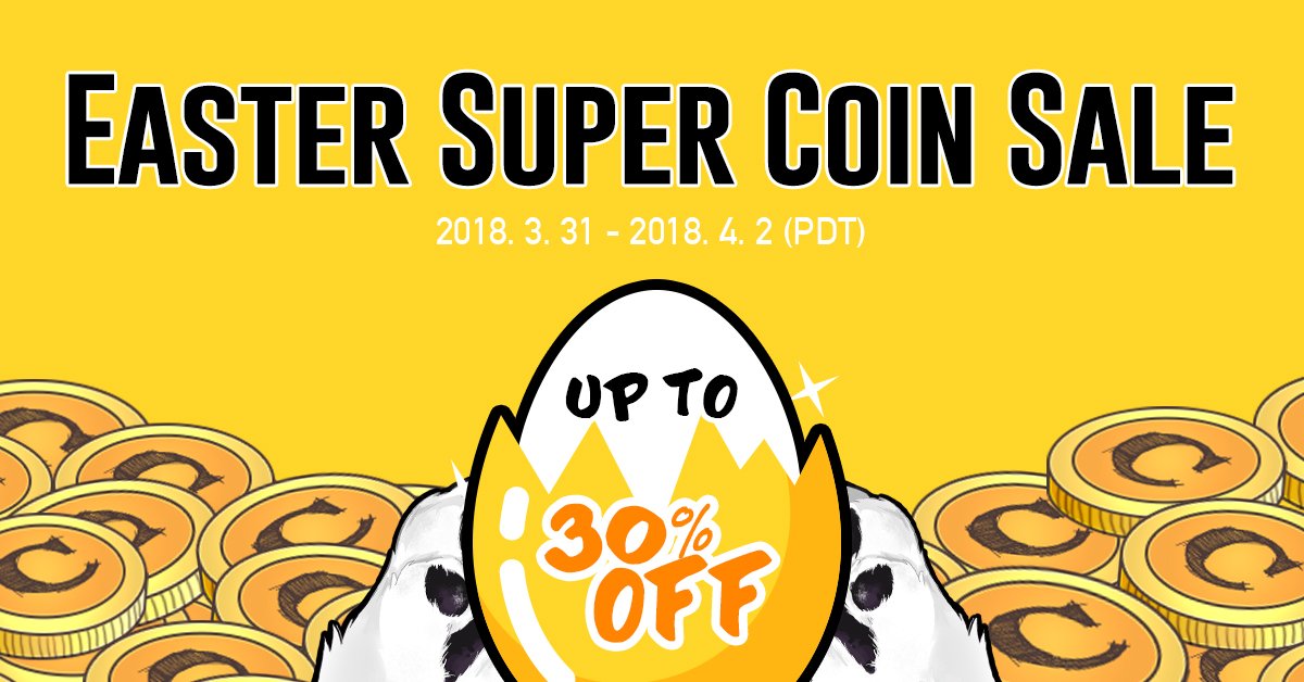 LezhinComics_US's tweet image. #easter #supercoinsale #3daysonly
🐰Enjoy our Super Coin Sale!
🐰For a limited time only: 2018. 3. 31 - 4. 2 (PDT)
▶️bit.ly/2HNExVu