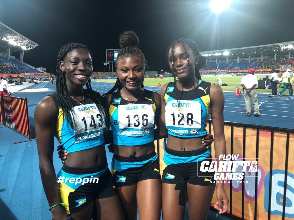 FlowSportsApp's tweet photo. 1,2,3 In the U-17 Girls 4X100m finals!

Jamaica 44.95s Followed by The Bahamas 46.24s and Cayman 47.74.

Congratulations Ladies!!’n 🥇🥈🥉🎊🎊🎊 #reppin876 #reppin242 #reppin345 https://t.co/tTU2FLrEKJ